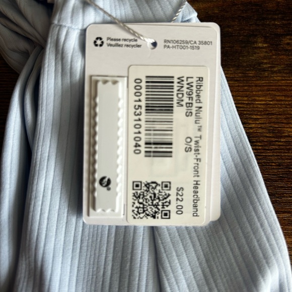 Lululemon Light Blue Headband - Picture 5 of 6